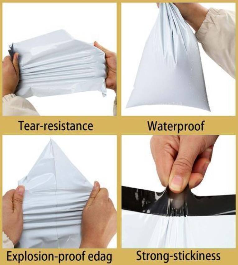 Lot de 100 Sachets d'expédition plastiques autocollants – Protection et sécurité pour vos colis (32x42 cm)